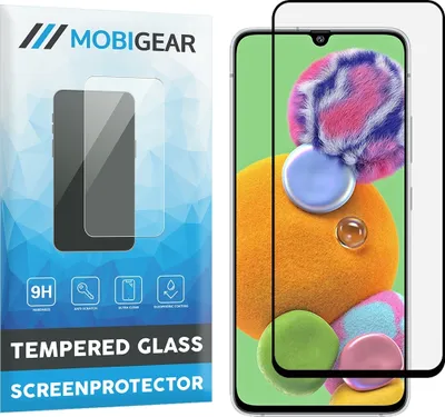 Produktbild von Mobigear Premium  Samsung Galaxy A90 Panzerglas Gehärtetes Glas Displayschutz - Hüllenfreundlich - Schwarz