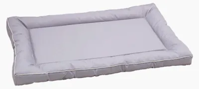 Produktbild von Hundebett-Kistenunterlage, wasserdicht, rutschfest, bequeme Haustiermatte für Zwinger und Heimgebrauch, Grau, 110 x 65 cm, Haustiere unter 60 Pfund