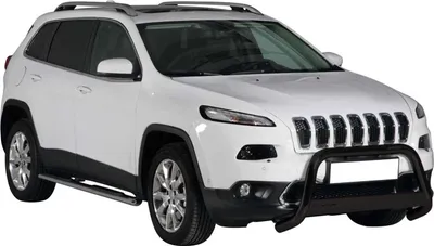 Immagine prodotto di Barra di protezione del paraurti anteriore per Jeep Cherokee 2013-2018 in acciaio inox nero ø63 mm