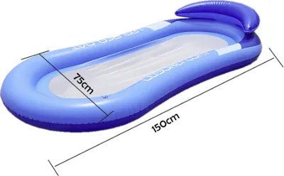 Produktbild von Aufblasbare tragbare Wassermatratze für Meer, See, Pool, schwimmende Wassermatratze, perfektes Zubehör, bequemes Liegen auf dem Wasser – Floaty