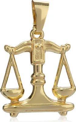 Produktbild von Kettenanhänger Waage Sternzeichen klein 333 Gelb Gold 8 Karat Zodiak Horoskop