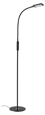 Image de Lampadaire LED BRILONER LEUCHTEN OFFICE REMOTE, 8 W, 700 lm, IP20, noir, métal-plastique, intensité lumineuse variable, avec télécommande, CCT, Ø 24 cm