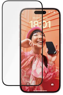 Zdjęcie produktu dla PanzerGlass ® Ceramic Protection for iPhone 15 | Ultra-Wide Fit w. EasyAligner, Apple, Apple - iPhone 15, Aplikacja na sucho, Odporny na zadrapania, Odporny na wstrząsy, Przezroczysty, 1 szt.
