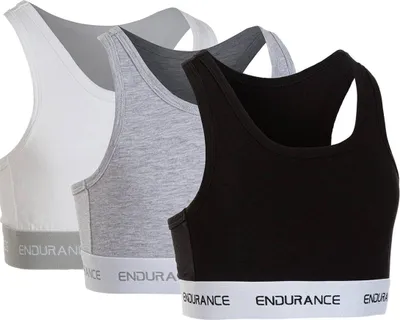 Immagine prodotto di Reggiseno sportivo ENDURANCE set di 3 Vibow Jr. con fascia sottoseno larga 8881 Multi Colour 152/164