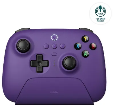 Produktbild von 8BitDo Ultimate 2.4G Pad PC Hall Ed, Hall-Effekt Joysticks, 2.4G Wireless, USB-C, 15h Akku, lila
