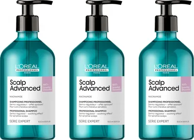 Produktbild von Serie Expert Scalp Advanced Anti-Discomfort Shampoo 3x500 ml