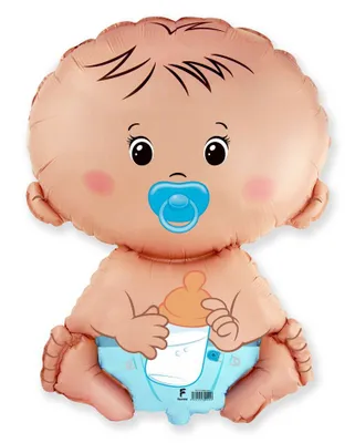 Obrázek produktu pro Fóliový balónek miminko - kluk - Baby shower - 60 cm
