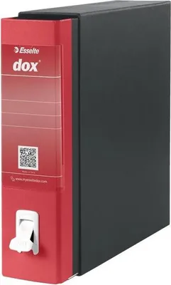 Immagine prodotto di Esselte Dox 1 raccoglitore ad anelli A4 Nero, Rosso