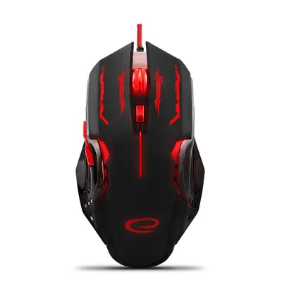 Produktbild von Esperanza Kabelgebundene Maus für Gamer 6D Opt. USB Mx403 Apache Rot