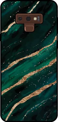 Produktbild von Smartphonica Telefon Fall geeignet für Samsung Galaxy Note 9 mit Marmor Druck - TPU zurück Abdeckung Fall Marmor Design - Grün Gold
