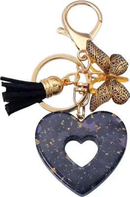 Immagine prodotto di Portachiavi Heart Nero - Un Accessorio Unico KP37994