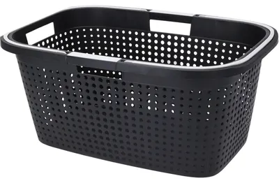 Produktbild von Excellent Houseware Waschekorb - anthrazitgrau - Kunststoff