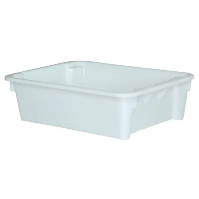 Produktbild von BRB Drehstapelbehälter, 80 Liter, LxBxH 800 x 600 x 220 mm, weiß, lebensmittelecht