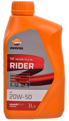 Produktbild von REPSOL RIDER 4T für 20W-50 1 Liter Motoröl Motorenöl Mineralisch Öl Motorradöl Motorbike