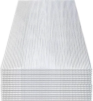 Produktbild von EINFEBEN 14x Polycarbonat Hohlkammerstegplatten (60.5 x 121cm) 4mm | 10,25 m² Doppelstegplatte fuer Gewaechshaus, Garten Treibhaus Ersatzplatten…