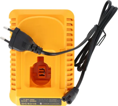 Zdjęcie produktu dla Ładowarka do Dewalt DC9310, DC9180, DC9182, zastępuje ładowarkę Dewalt DC9310, ładuje akumulatory NiCd i NiMH 7.2V-18V