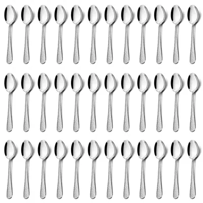 Image de Solidchoice - Coffret de 36 cuillères à café en acier inoxydable, 13,5 cm