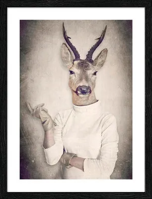 Produktbild von Gerahmtes Bild Animal-People III 33x43 cm
