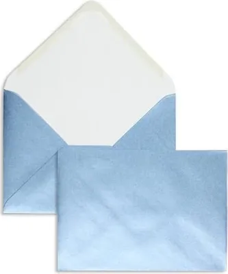Produktbild von Briefumschläge 125x175mm (DIN B6) 100g/qm gummiert VE=100 Stück eisblau