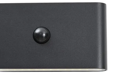 Produktbild von Wandleuchte Schwarz Lux Sensor Magnetisch inkl  LED Wiederaufladbar Batt