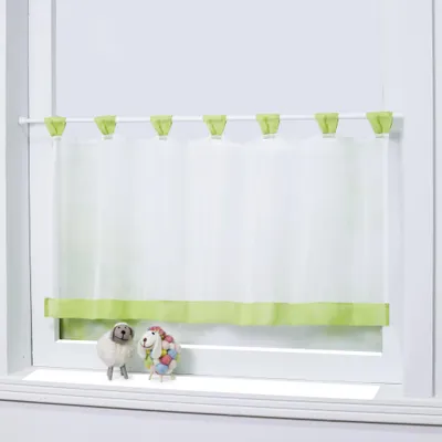 Produktbild von Joyswahl Bistrogardine Voile Schlaufen Scheibengardine Mia 60x90cm Grün