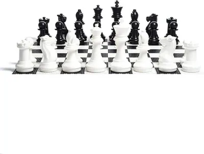 Image de XXL grand jeu d'échecs, échecs de jardin, anti-UV - 41 cm roi - anti-UV et détaillé - classe luxe et grand - 1 pièces - Longue durée de vie Robuste et résistant aux UV - Jeu complet avec super det