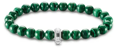 Produktbild von THOMAS SABO Charm-Armband grüne Steine 925 Sterlingsilber