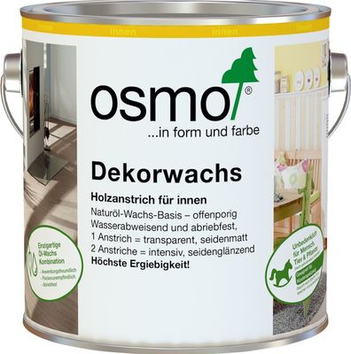 OSMO Dekorwachs -3166 Nussbaum-2,5 Liter