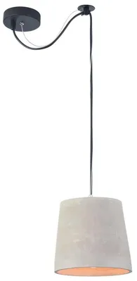 Produktbild von Casa Padrino Hängeleuchte Grau Ø 19 x H. 17 cm - Moderne Pendelleuchte mit Beton Lampenschirm
