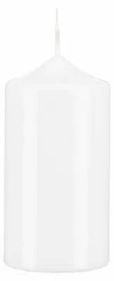 Produktbild von Lackkerzen Stumpenkerzen Weiß 150 x Ø 80 mm, 4 Stück