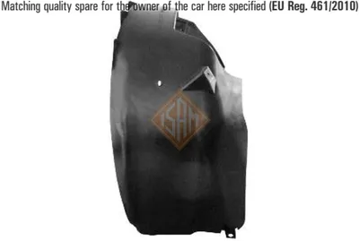Produktbild von ISAM 0103612 Verkleidung Radhaus für FIAT GRANDE PUNTO (199) Vorne Links