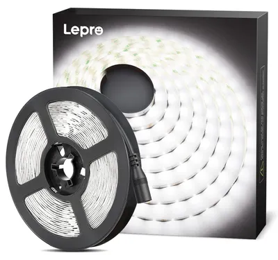 Produktbild von Lepro LED Strip, 5m, 6000K Kaltweiß, selbstklebend, ohne Netzteil