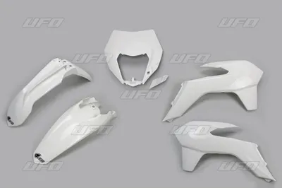 Produktbild von Kunststoffsatz Für Ktm Exc/Excf '14-'16 Mit Lampenabdeckung Weiss (Kt524E047)