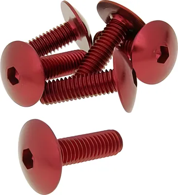 Image de Jeu de vis 6 pièces carénage rouge - M6x20
