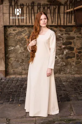 Produktbild von Mittelalter Kleid Typ Unterkleid Johanna Natur XL