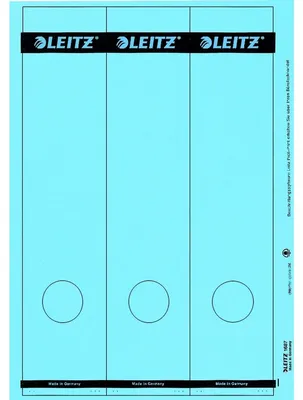 Produktbild von Leitz Cardboard labels, blue, Blau, 21,5 cm, 32 cm, 215 x 320 x 6 mm