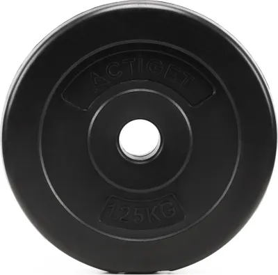 Obrázok produktu pre ACTIGET závažie 1,25 kg pre činku a jednoručky, priemer 31 mm, plastové – čierne