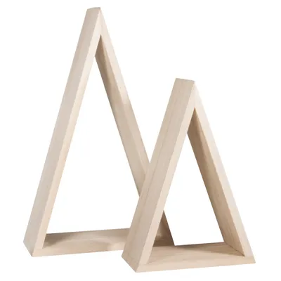 Produktbild von Holz Rahmen, Dreieck, 2 Stück