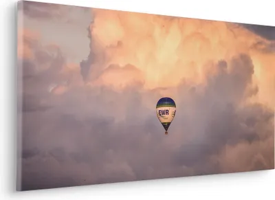 Produktbild von Keilrahmenbild - Flying Balloon - Größe 40 x 90 cm