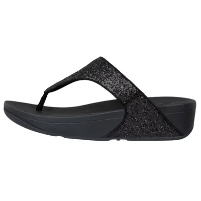 Obrázek produktu pro Dámské gumové sandály Fitflop Lulu Glitter s křišťálovým komfortem v černé barvě - 3 UK - 36 EU - 5 US / Black