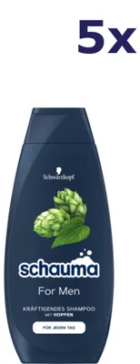 Image de 5 shampoings Schwarzkopf 400 ml pour hommes