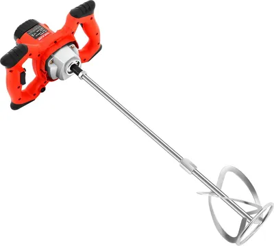 Produktbild von Betonmischer / Mörtelrührer - Handrührgerät 1500 W - 6 Gänge - 330–930 U/min - Für Zement, Mörtel, Putz - Netzbetrieb - Rot