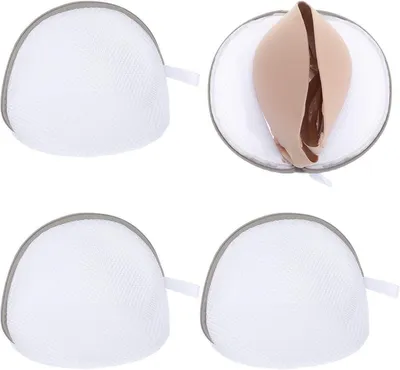 Set von 4 Unterwäsche-Waschnetze mit Reißverschluss