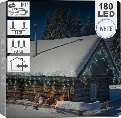 Zdjęcie produktu dla Łańcuch świetlny ze 180 diodami LED na Boże Narodzenie, wewnątrz i na zewnątrz