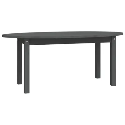 Image de vidaXL Table basse Gris 110x55x45 cm Pin massif