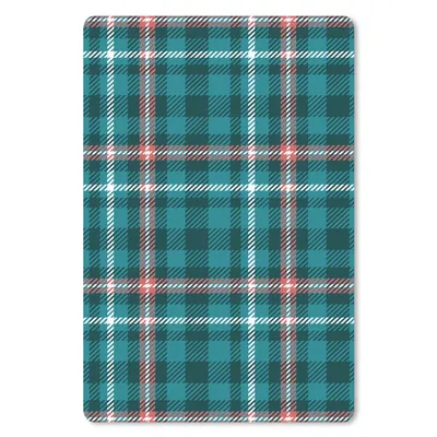 Produktbild von MuchoWow® Mauspad Mousepad Kariert - Tartan - Muster - blau - rosa 18x27 cm - Mousepads - Maus Mat - Pad - Mausunterlage