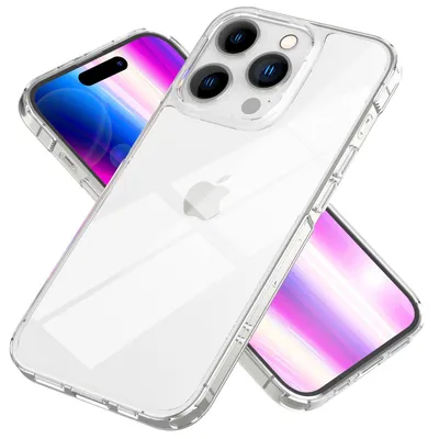 Produktbild von Klare Hülle für iPhone 14 Pro - Transparent Kratzfest Anti-Gelb Clear Acryl Case