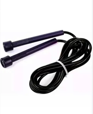 Image de Corde à sauter réglable pour adultes et enfants - Fitness Crossfit Sport Boxe - Speed Rope - Corde à sauter noire Mat
