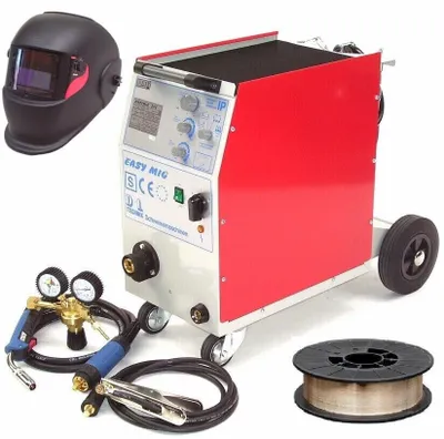 Produktbild von Schweißgerät 251A MIG MAG Schutzgasschweißgerät 20435 mit Automathelm + 5kg 0,8