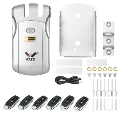 Produktbild von Drahtlose Fernbedienung Elektronisches Smart Lock, Zinklegierung, Schlüsseloses Design, Mehrere Entsperrmodi, Nur Schloss